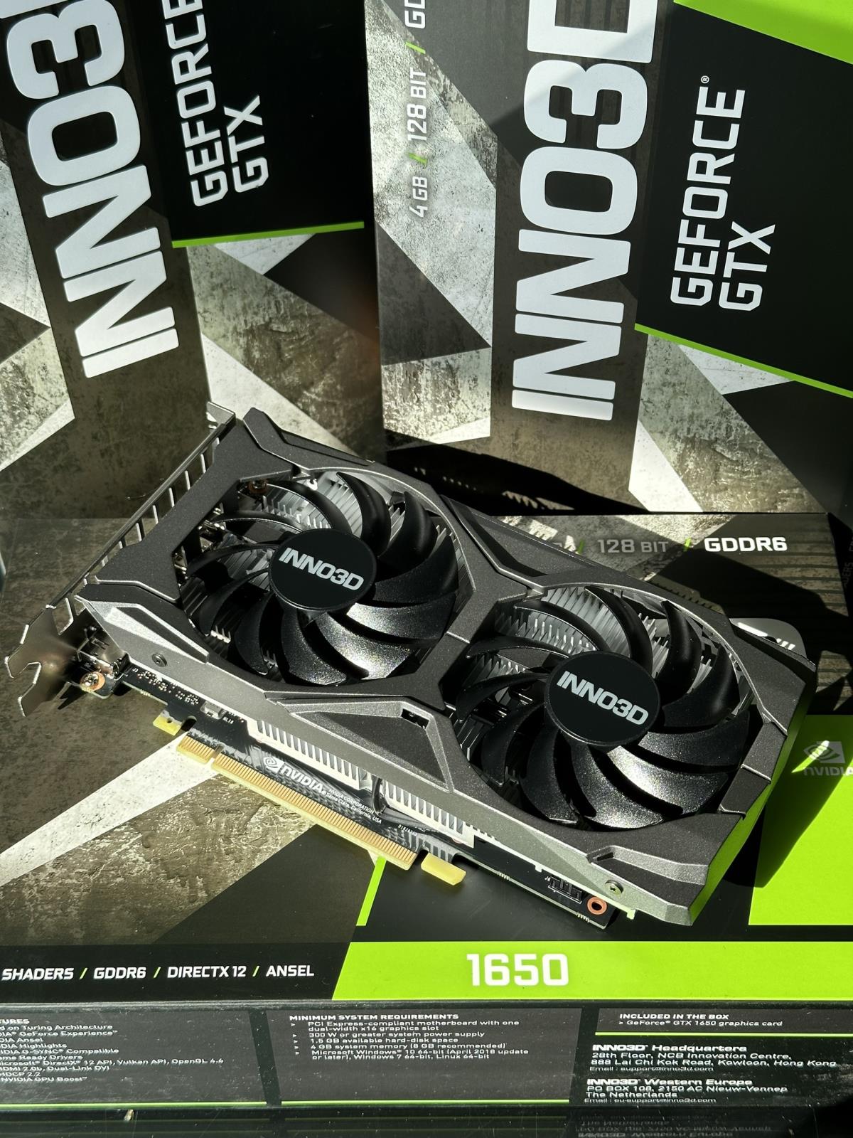 Card màn hình / VGA INNO3D GEFORCE GTX 1650 GDDR6 TWIN X2 OC V3 4GB GDDR6