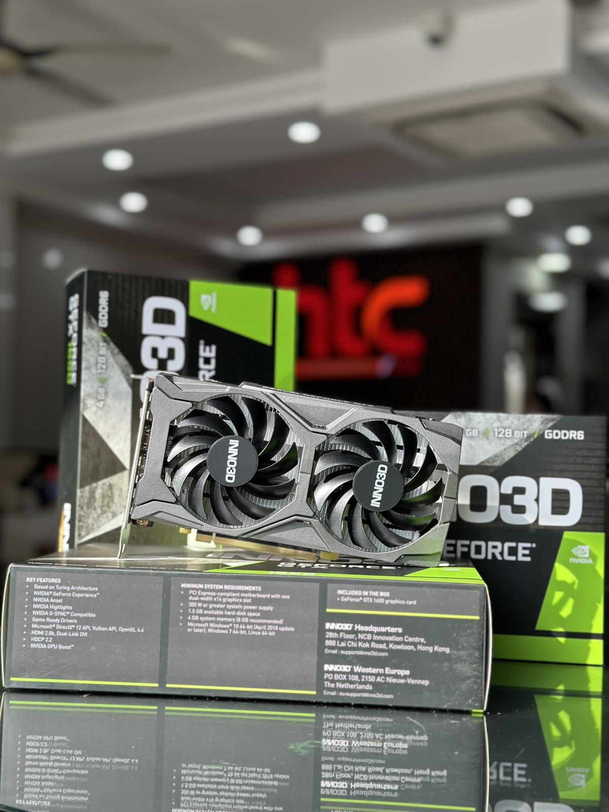 Card màn hình / VGA INNO3D GEFORCE GTX 1650 GDDR6 TWIN X2 OC V3 4GB GDDR6