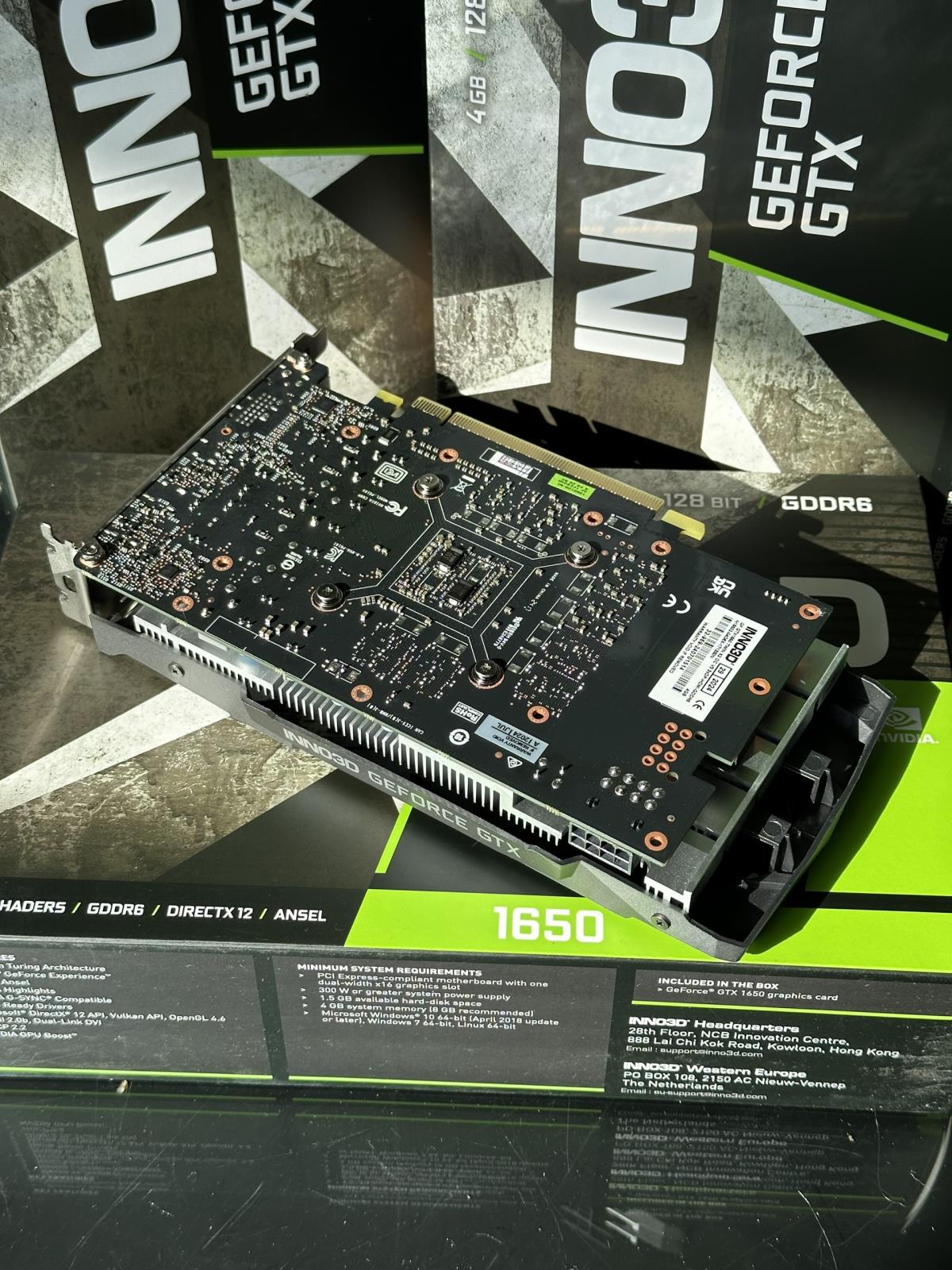 Card màn hình / VGA INNO3D GEFORCE GTX 1650 GDDR6 TWIN X2 OC V3 4GB GDDR6